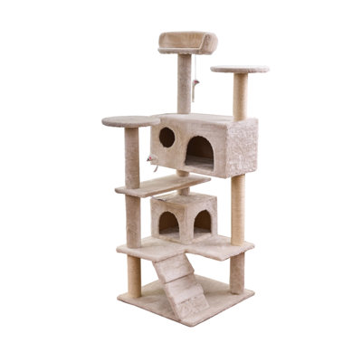 Arbre à chat 5 niveaux avec condons, perchoir, griffoirs