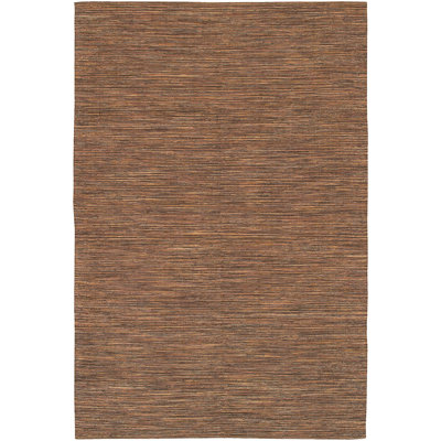 Tapis contemporain brun tissé à la main Yarira India