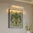 Dimmable Led Wall Light With Remote Control, Gold Iron, Modern Style For Bathrooms