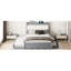 Lit plateforme en bois, grand, gigogne, 2 tiroirs, lit plateforme avec rangement dans les ports Stylish Essential-1755977175