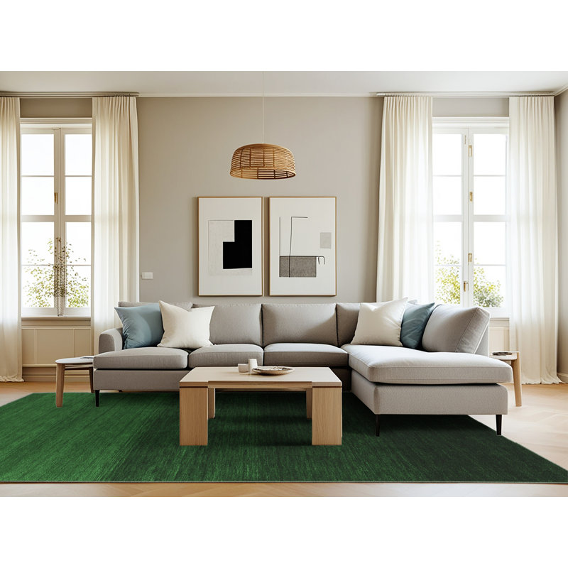 Washable Abstract Indoor Rug, Rectangle 8' x 10'