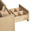   Meuble-lavabo rectangulaire simple décalé droit 43 po avec comptoir en marbre blanc de Carrare Breana-625884821-625884908