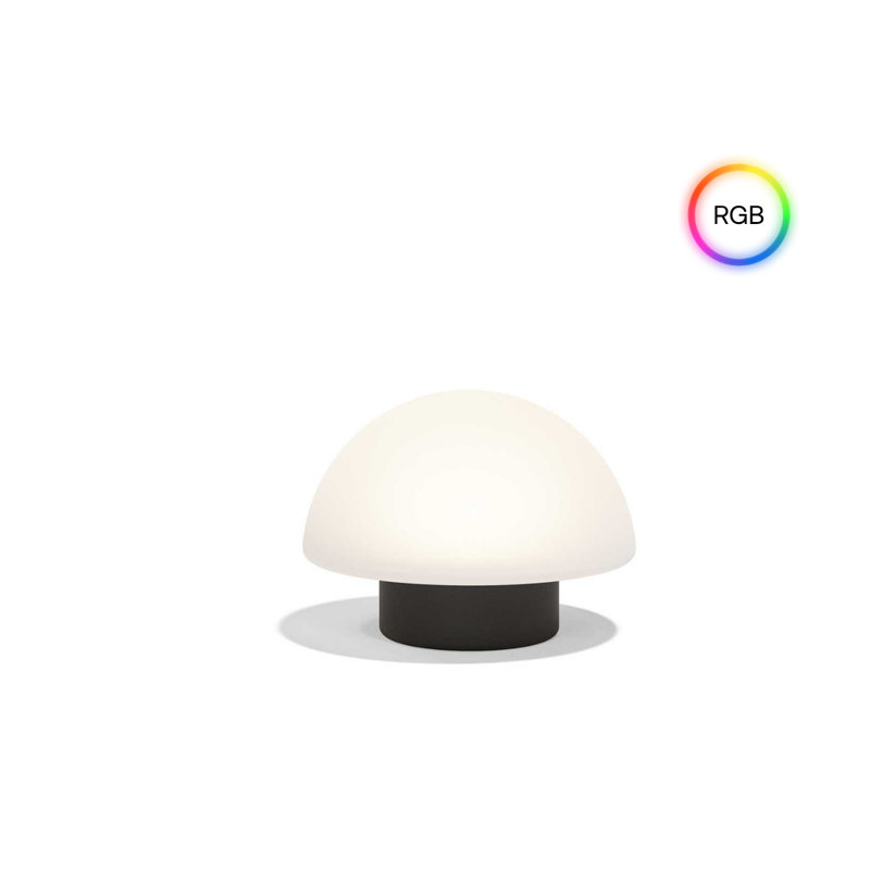 Lampe Luna 23,5 po RVBB, H 14,5 po x l 23,5 po x P 23,5 po, Grenat, À brancher