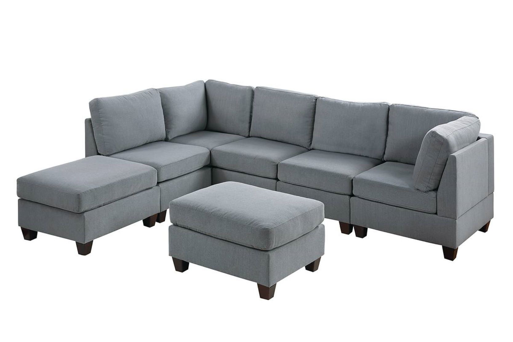 Hokku Designs Dharmbir 7 - Piece Upholstered Sectional | Wayfair