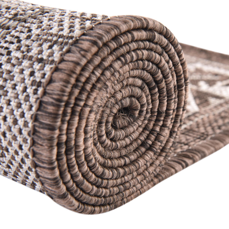 Danera Geometric Indoor / Outdoor Rug, Square 10'