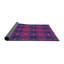 Rose géométrique/Tapis décoratif violet-2096973115