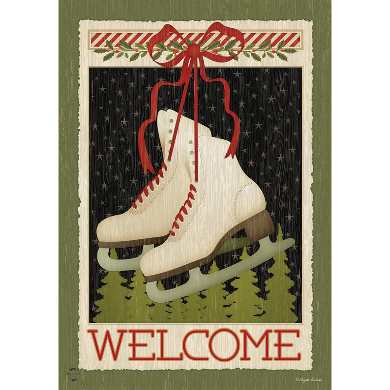 Drapeau de la maison des patins d'hiver