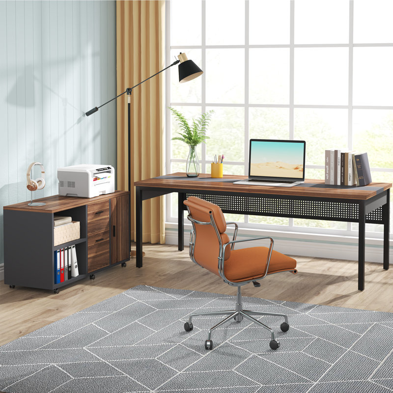 Beauchesne L-Shaped Metal Base, Brown