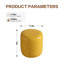 30cm Small Round Faux Leather Upholstered Ottoman-832455376