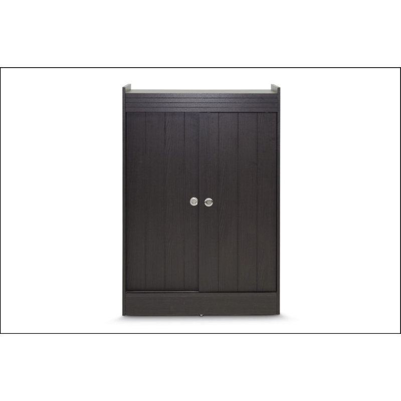Kait 18 Pair Shoe Storage Cabinet, Espresso