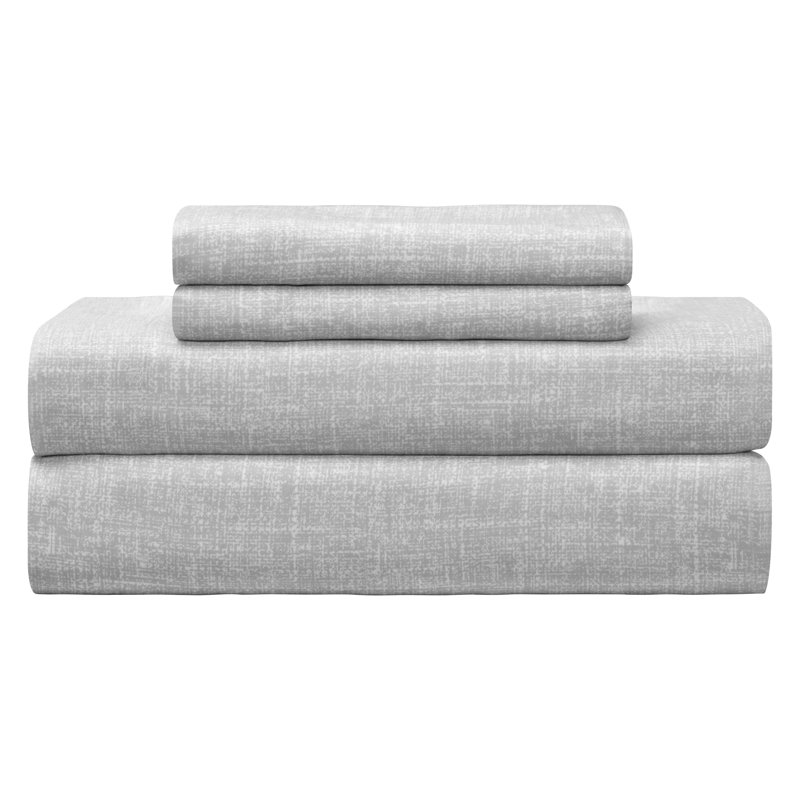 Queen White Microfiber Reversible Bed in a Bag Set