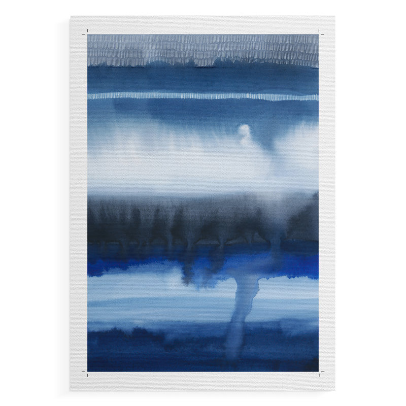 Deep Blue Shore I - Impression sur toile seulement - NON-CADRE, H 27 po x l 18 po