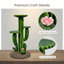 Support pour cactus saguaro en résine de 81 cm (32 po) avec 3 tablettes d'exposition
