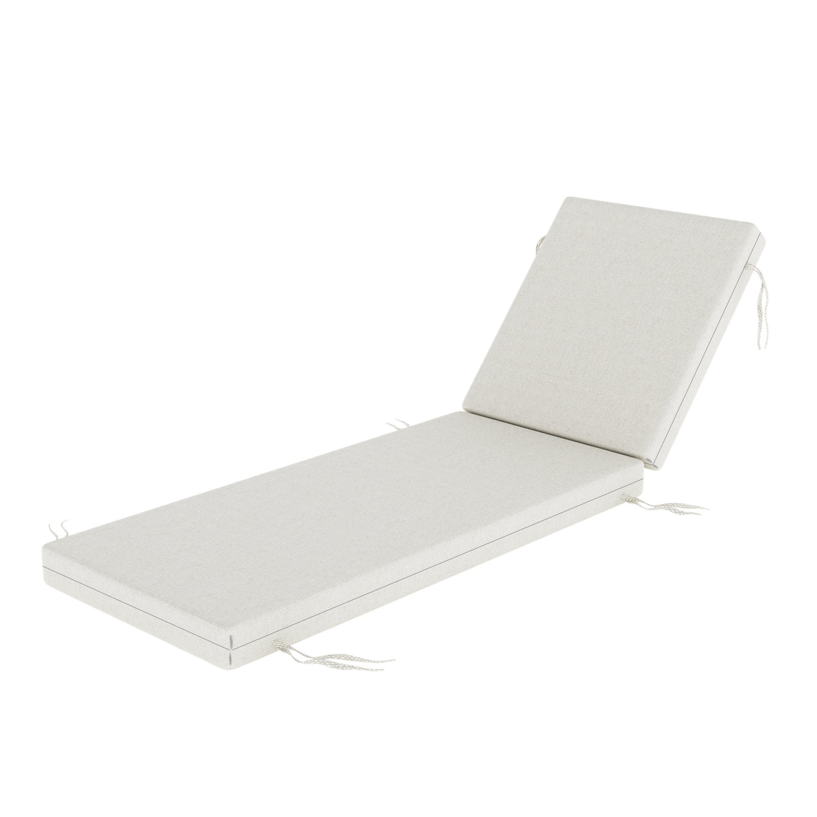 Lani Sunbrella Outdoor Chaise Lounge Cushion, 22.5" W x 74" D, Sunbrella Bliss Linen