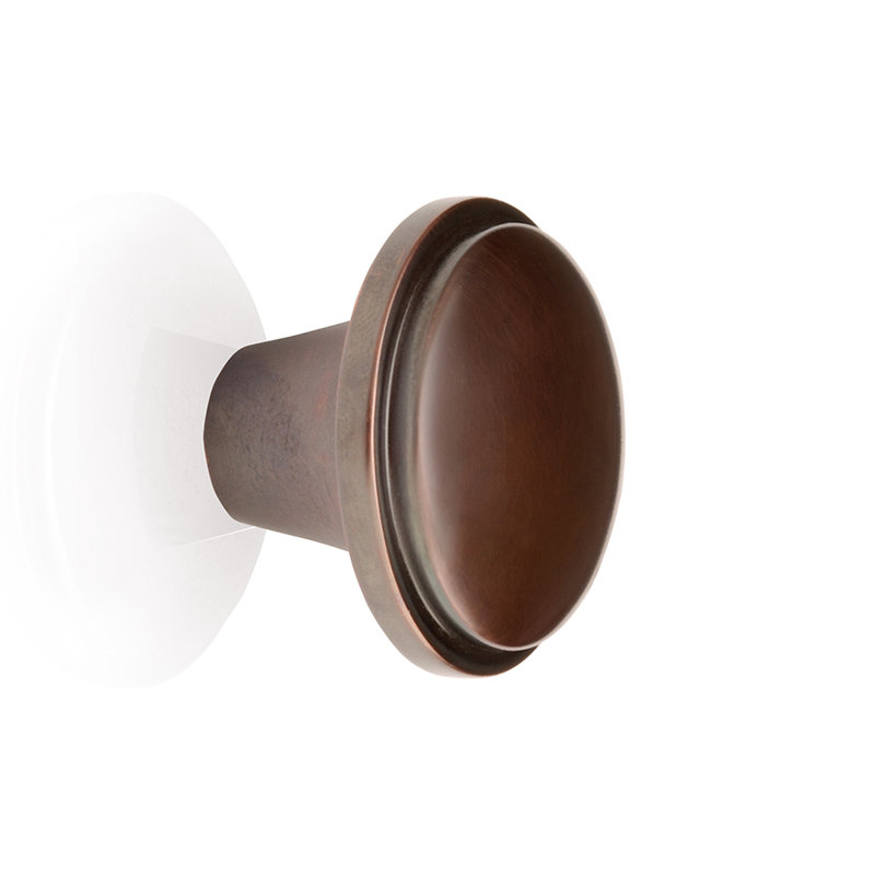 Poignée champignon Beaulieu, Nickel brossé, H 1,18 po x l 1,17 po x P 1,17 po