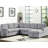 Upholstered L-Shaped Sectional Symmetrical