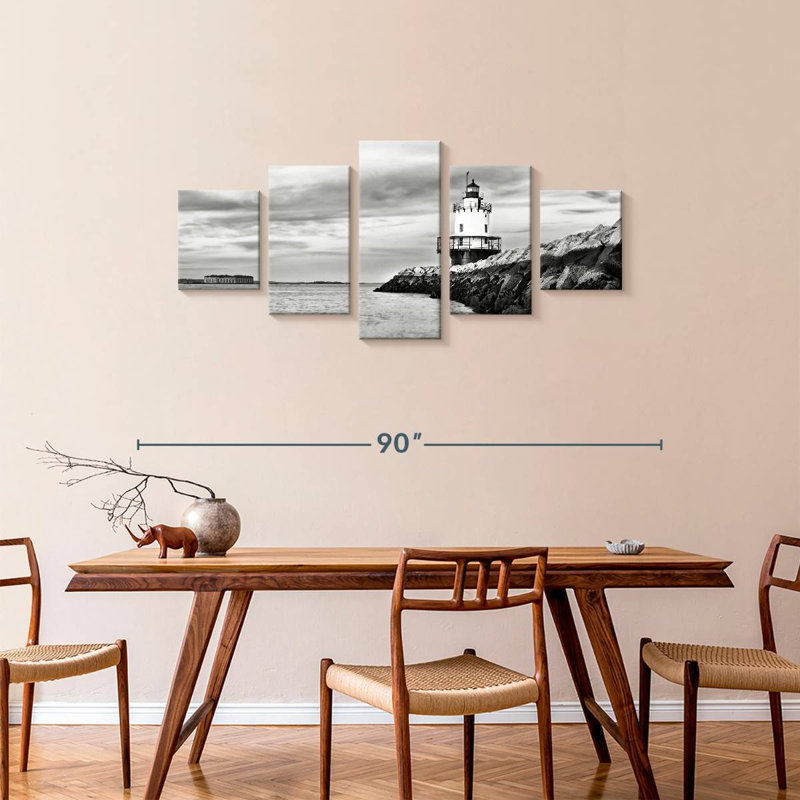 Spring Point Ledge Lighthouse, 34" H x 74" W