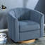 Chaises d'appoint pivotantes avec rangement, base en chenille pour maison moderne