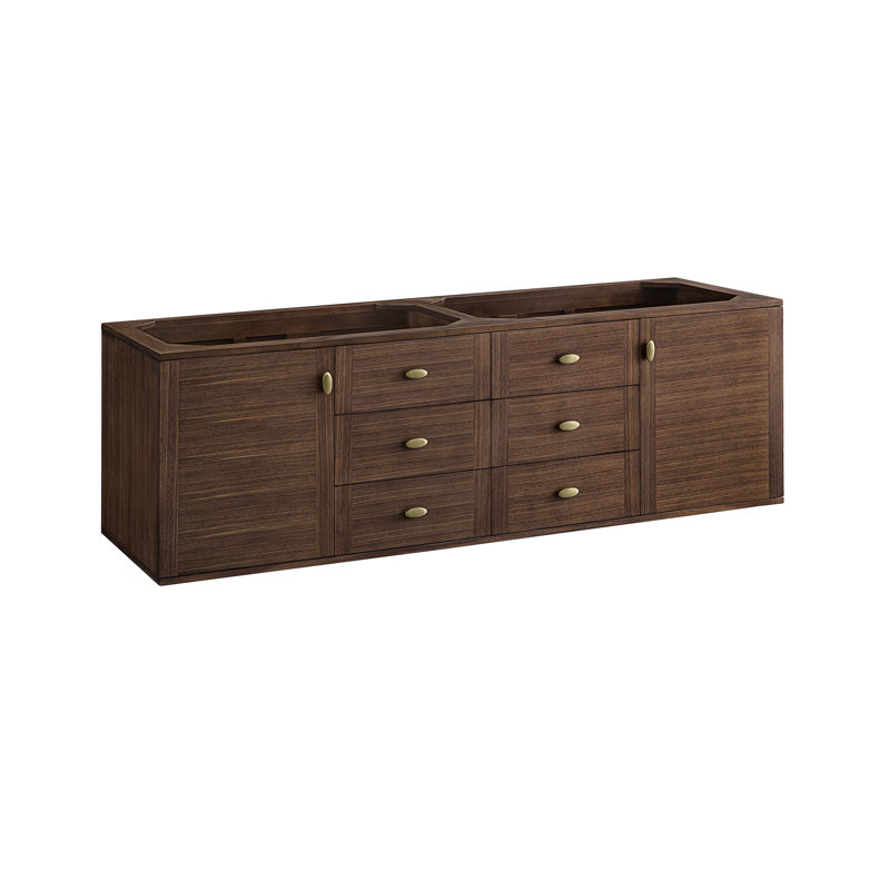 Amberly 72" Double Bathroom Vanity Base Only