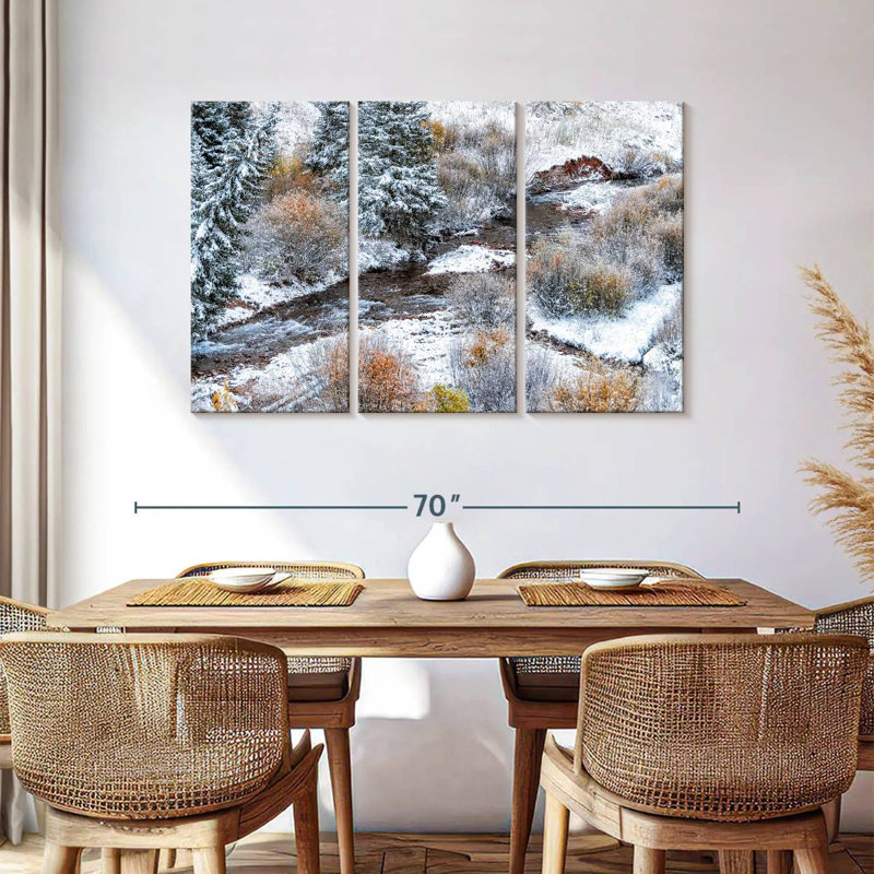 Alvord Wintry White River Colorado, 36" H x 57" W