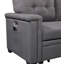 Ashlyn 84" Dark Grey Reversible Sleeper Sectional Sofa With Storage Chaise-121052475