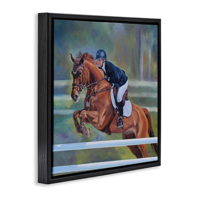 Art mural sur toile flottant "Jockey" par Andrew Kiss