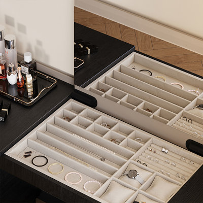Makeup Vanity with Light mirror,3 drawers