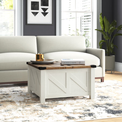 Table basse à 4 pieds avec rangement Glenford Ybanez