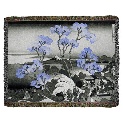 Katsushika Hokusai Hand Woven Throw Blanket