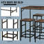 Ensemble de table et de bar 5 pièces au design compact