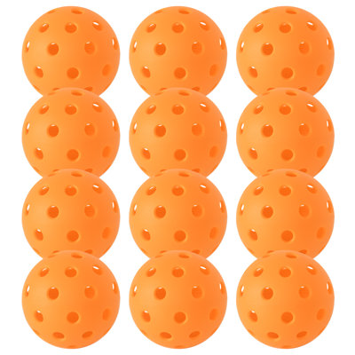 Outdoor Pickleball Balls, 40 Holes Pickleballs 3/12/48 Pack For Sport Outdoor Play