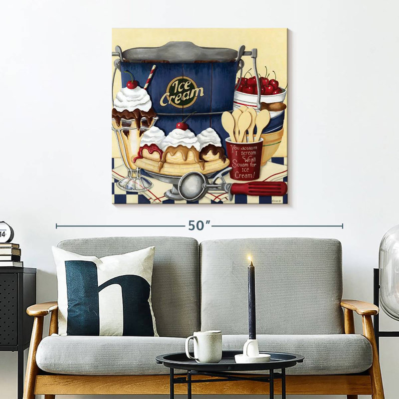 Yarlin Sweets Ice Cream, 30" H x 30" W