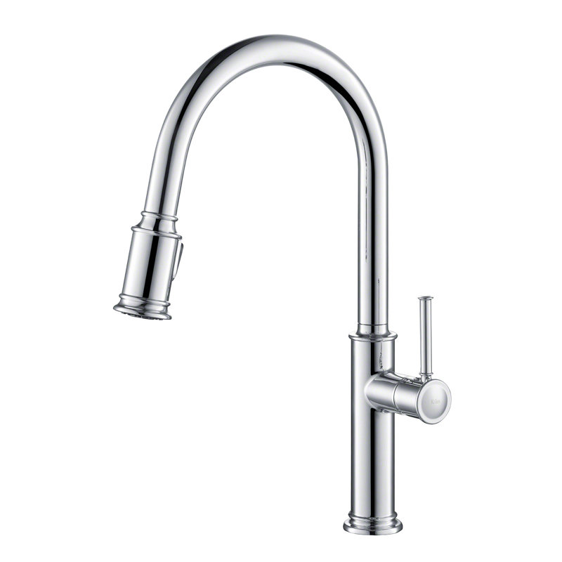 Sellette Pull Down Single Handle Kitchen Faucet, Oil Rubbed Bronze, Without Soap Dispenser