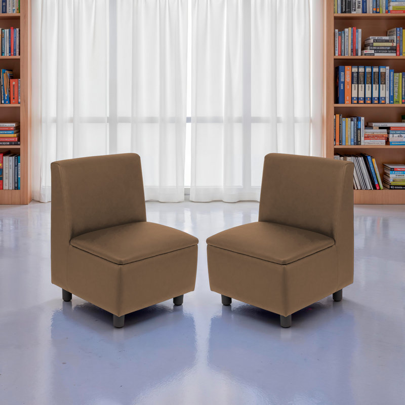 Chaises modulaires pour enfants Kid Comfort, paquet de 2, chocolat, Chocolat