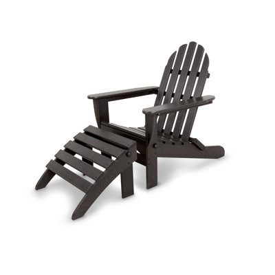 POLYWOOD Classics 2-Piece Folding Adirondack Set