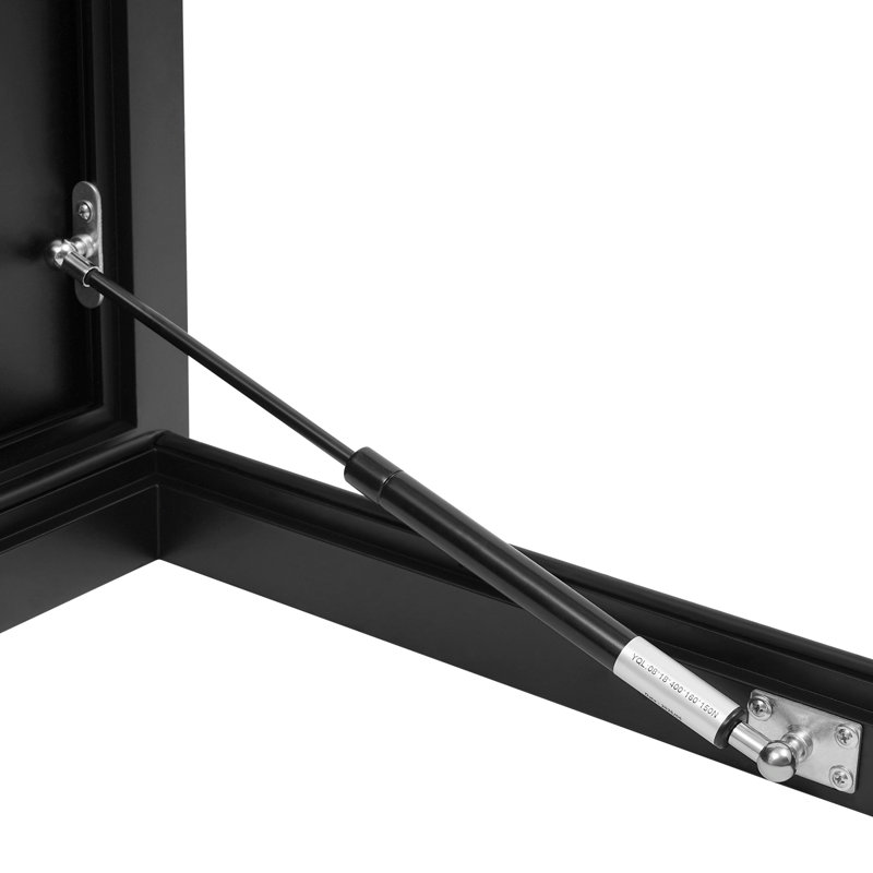 Trappe de sécurité robuste en alliage d'aluminium, Noir, L 34,25 po x H 34,25 po