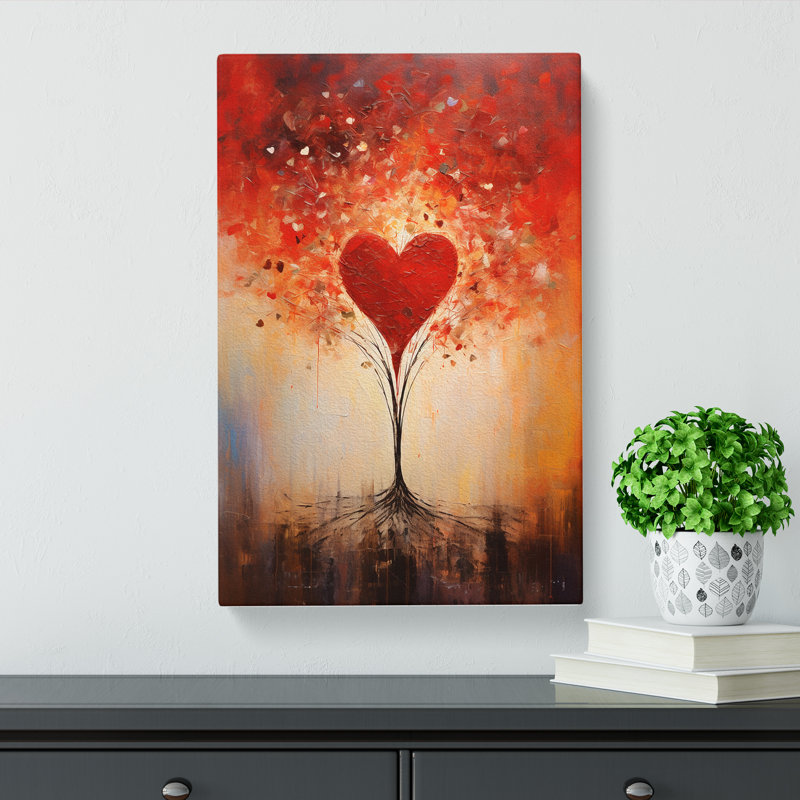 Love He Abstract No.2 - Wrapped Canvas, 50cm H x 35cm W x 3cm D