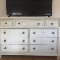 Stratton 9 Drawer Dresser with Mirror Sand & Stable