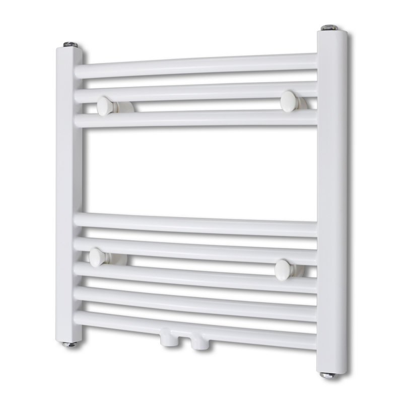 Warm Water Vertical Heated Towel Rail, 48cm H x 48cm W