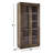 Alaya Solid Oak Wood Corner Display Stand-1717568121