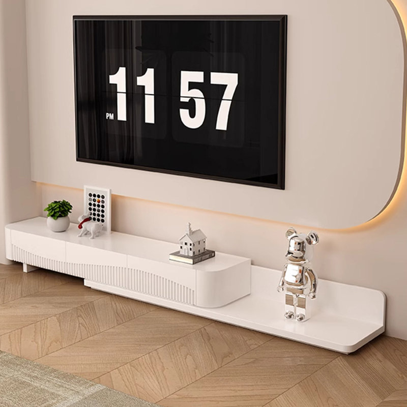 Butter wind retractable simple modern TV cabinet, 70.86"