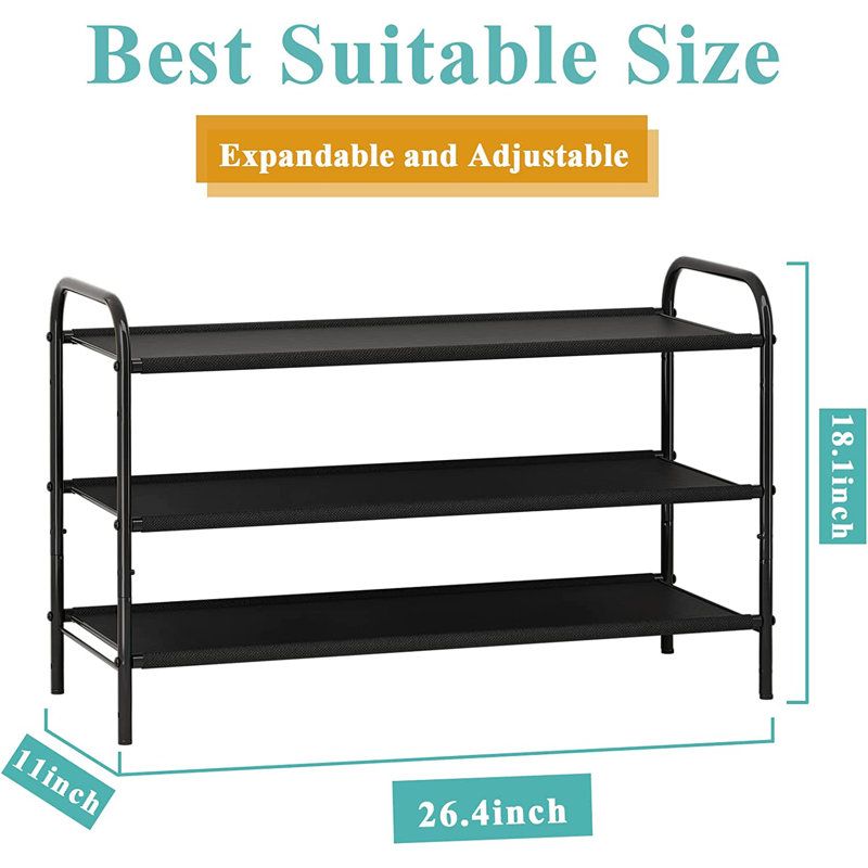 Rebrilliant 12 Pair Stackable Shoe Rack | Wayfair