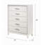 Commode 5 tiroirs Saryiah
