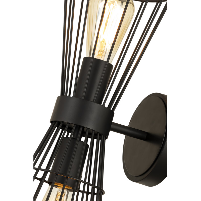 Palethorp Iron Armed Sconce, Matte Black