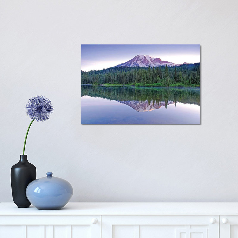 Mount Rainier Sunrise by Brian Wolf - Wrapped Canvas Print, 30.48cm H x 45.72cm W x 1.91cm D