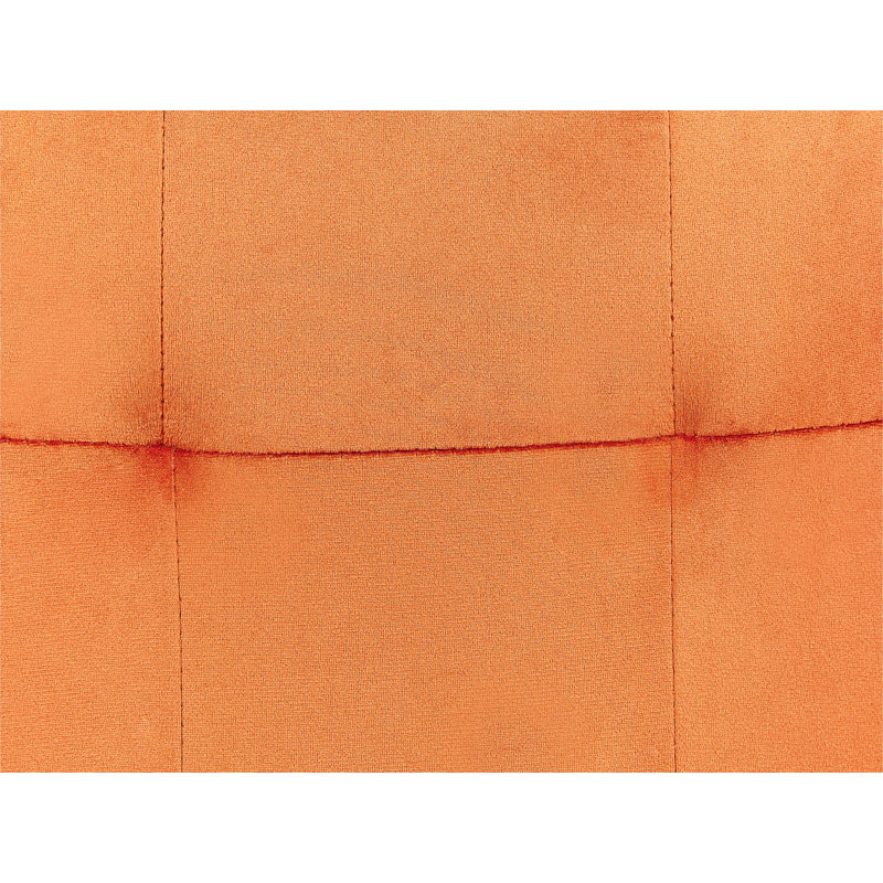 Almasi Tufted Velvet Armchair, Orange