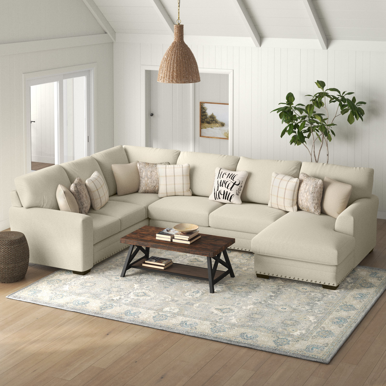 Sand & Stable Elmira 3 - Piece Upholstered Sectional with Comfort