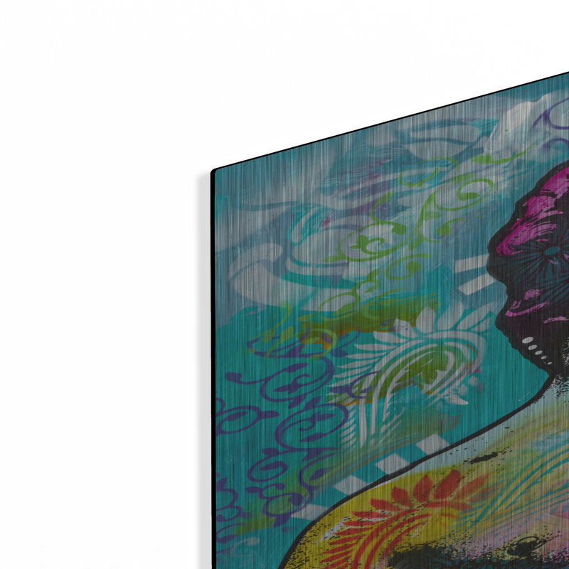 Dakota Fields «David» par Dean Russo, art mural en métal, H 36 po x l 24 po