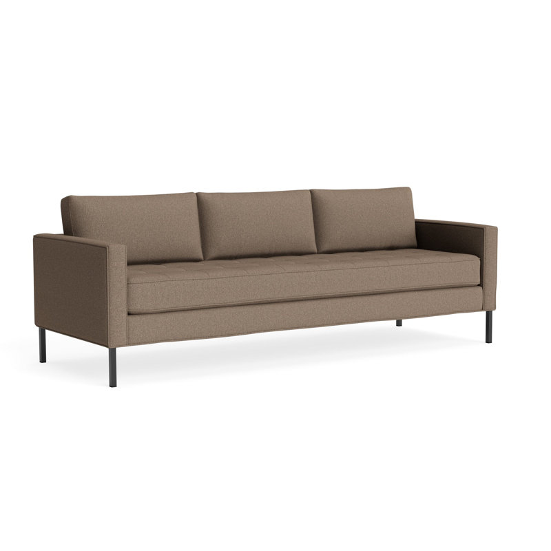 MTO - Paramount Sofa Metal Legs, 32" H x 95" W x 34" D, Kvadrat Autumn Cardamom