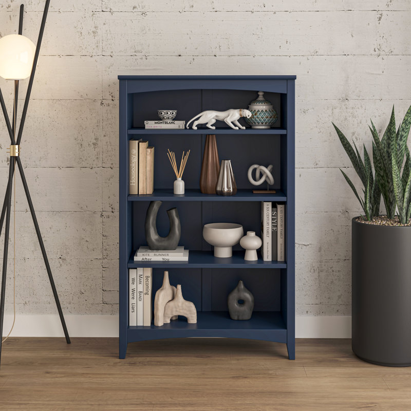 Bibliothèque Colton, (4 tablettes) H 48 po x l 30 po x P 13 po, Midnight Blue